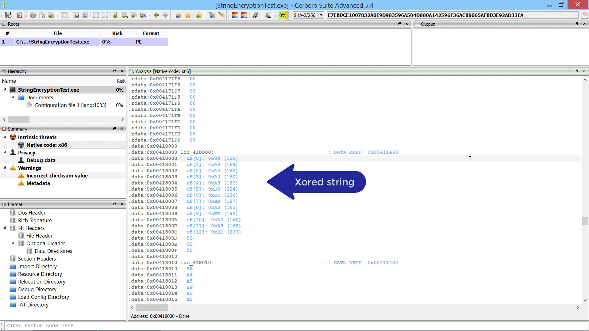String Decrypter Cerbero Labs